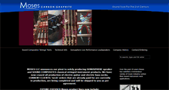 Desktop Screenshot of mosesgraphite.com